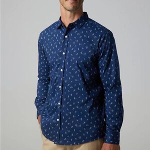 JULIAN & MARK WHITE/CHARCOAL LONG SLEEVE‎ BUTTON UP SHIRT XL NWT